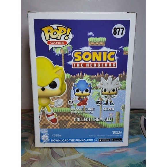 Funko Pop Super Sonic First Appearance #877 Glow SDCC 2022 Summer - Picture 3 of 6